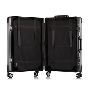 All Aluminum Alloy Trolley Case 26 Inch Spinner <b>Wheel</b> With Lock Business Travel Unisex Solid Color <b>Suitcase</b> - Product Image 4
