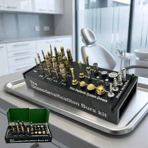 Kit de Fresas Quirúrgicas para Implantes Dentales, Juego de Fresas para Osteodensificación, Fresas para Levantamiento de Seno Maxilar, 29 Piezas, Manual, Acero Inoxidable, Ergonómico - Product Image 4