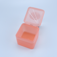 Boîte carrée colorée en plastique de 300g pour masques cosmétiques et masques pour les yeux avec couvercle à rabat – Emballage pour soins de la peau