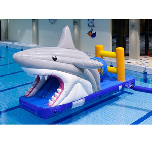 Toboggan <span class=keywords><strong>gonflable</strong></span> personnalisé en forme de dauphin pour piscines pour enfants et piscines de jardin - Product Image 1
