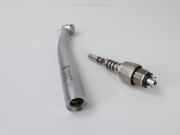 Turbine dentaire à grande vitesse F800, pièce à main en métal à bouton-poussoir pour raccordement de type 2/4/6 trous, fibre optique, connecteur rapide