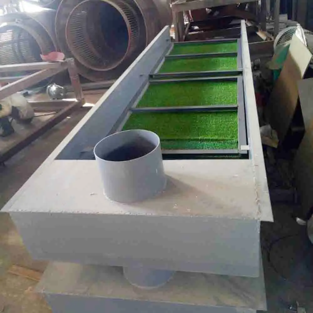 10TPH fabbrica alluvionale oro Mining recupero separatore scatola d'oro tappeto macchina prezzo