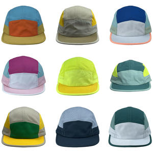 Customized 5 Panels <strong>Flat</strong> Brim Quick Drying Baseball <strong>Cap</strong> for Adults <strong>Summer</strong> Hip-Hop Street Dance Hat Color Blockin Peaked <strong>Cap</strong> - Product Image 6