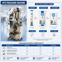 Machine d'emballage multifonctionnelle pour sachets de liquides et pâte de tomate, avec options de capsulage et de collage de feuilles/films, pour l'emballage alimentaire en papier et film, prix usine