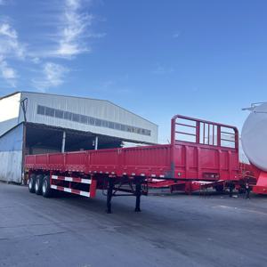Semi-remorque à ridelles latérales Tongyada 3 essieux de haute qualité pour marchandises en vrac et acier, capacité de charge <5000 kg, avec freins, à vendre - Product Image 3
