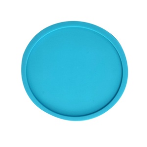 Custom Silicone Beverage Coaster Set Non Toxic Heat Resistant <b>Mat</b> Reusable 9 7cm Diameter For Home <b>Bar</b> Table - Product Image 1