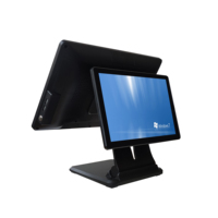 Terminal de point de vente à double écran, système de point de vente ultra fin en aluminium, écran tactile de 15,6 pouces, supermarché, restaurant