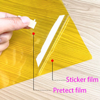 Film d'emballage PET transparent sur mesure, épaisseur personnalisée, finition givrée, film coloré durable, service de découpe, pour la protection de la vie privée