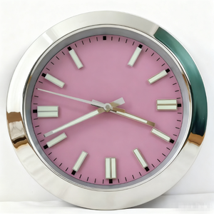 <span class=keywords><strong>Reloj</strong></span> <span class=keywords><strong>de</strong></span> Pared <span class=keywords><strong>de</strong></span> Acero Inoxidable <span class=keywords><strong>de</strong></span> Calidad Superior con Logotipo Personalizado, <span class=keywords><strong>Reloj</strong></span> <span class=keywords><strong>de</strong></span> Pared con <span class=keywords><strong>Manecillas</strong></span> y Números Luminosos - Product Image 2
