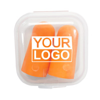 Bouchons d'oreilles en mousse promotionnels Ranguo, logo et couleur personnalisés, anti-bruit, portables, pour le sommeil, les voyages, le bureau, coffret cadeau d'entreprise