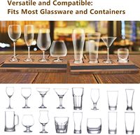 Plateaux de dégustation de vin en bois rustique, plateaux de service pour whisky, bière, cocktails, café, pour l'accueil et la décoration intérieure