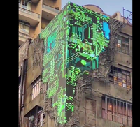 Guangzhou, p5 p8 p10, vidéo à l'œil nu, écran d'affichage numérique led, étanche, vidéo 3d, panneau publicitaire