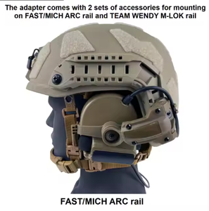 Nuevo Soporte Táctico de Arco Rápido con Tecnología de Vanguardia, Adaptador de Riel M-LOK para Auriculares Modelo <span class=keywords><strong>ATHA</strong></span> EH06 BK Tan para Deportes al Aire Libre y Caza - Product Image 6