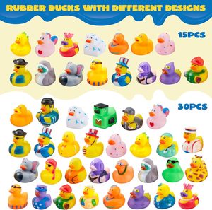 Jouets de bain de luxe écologiques avec logo personnalisé, canards en caoutchouc personnalisés, flotteurs animaux sur mesure, canard flottant - Product Image 6