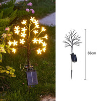 IP65 étanche jardin solaire branche de cerisier fleur décoration souterraine lumière cerisier lampe