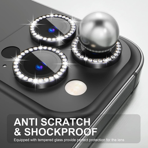 <span class=keywords><strong>Protection</strong></span> d'objectif d'appareil photo en verre avec paillettes diamantées <span class=keywords><strong>pour</strong></span> <span class=keywords><strong>iPhone</strong></span> 17, 17 Air, Pro, Pro Max, AIR - Accessoires de <span class=keywords><strong>protection</strong></span> - Product Image 6