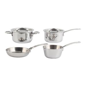 กระทะซอสขนาดเล็กพร้อมฝาปิด หม้อสแตนเลสแบบสามชั้นพร้อมด้ามจับกันความร้อน ใช้ได้กับเตาแก๊ส เซรามิก และเตาไฟฟ้า - Product Image 6