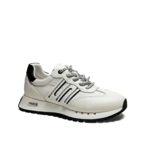 Primavera Verano Plataforma Blanco Beige Zapatos con cordones Zapatillas transpirables de alta calidad Zapatos casuales de cuero Mujer