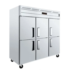 Congélateur vertical commercial SPM Réfrigérateur 6 portes en acier inoxydable - Product Image 1