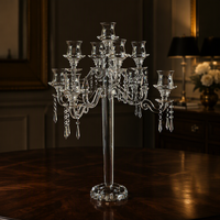 K-1024 Magnifique chandelier de mariage à 17 ou 9 bras, décoration d'intérieur, candélabre en cristal, centre de table de mariage