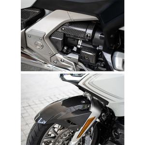 X-Top 2018 et plus tard, éléments en fibre de carbone <span class=keywords><strong>pour</strong></span> moto Goldwing, cadre GL1800, pièces de carrosserie, systèmes, accessoires, noir, rénovation/mise à niveau - Product Image 3