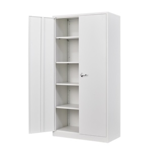 Meilleure vente armoires de classement en métal armoire en acier avec 4 étagères réglables armoires de magasin de bureau meubles de maison - Product Image 1