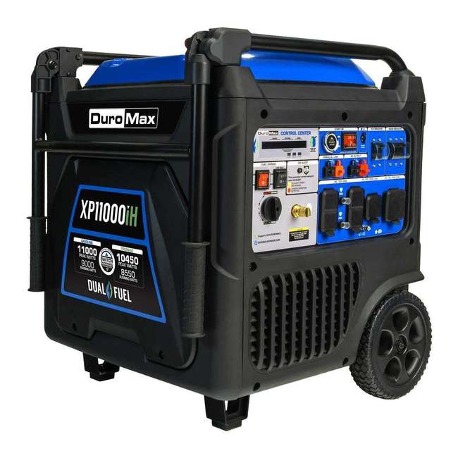 NEW 11,000 Watt 4-Stroke 458cc Portable Dual Generator-Quiet Low Eco-Friendly Durable 25L Fuel Tank 240V/120V 50/60Hz 95% 14h