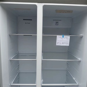Réfrigérateur à double <span class=keywords><strong>porte</strong></span> en acier inoxydable avec étagères réglables, réfrigérateur côte à côte 110 V pour usage domestique et cuisine - Product Image 6