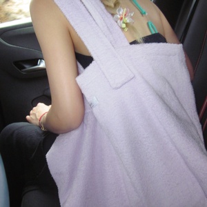 Bolsa de Mano de Tela de Felpa con Logotipo Bordado, Bolsa de Playa Impermeable para Mujer, Bolsa de Compras para Uso Diario - Product Image 1