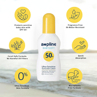 Crème solaire au zinc écologique en marque propre, SPF 50 UVA/UVB, spray imperméable pour adultes, certifié MSDS