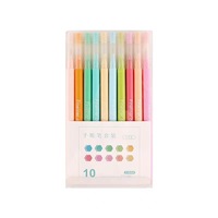 Vente chaude de qualité supérieure super fin 10 couleurs feutre pointe dessin art design fineliner art stylos