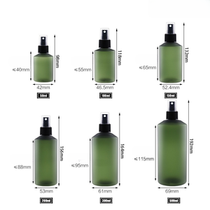 Biểu Tượng Tùy Chỉnh Matte Màu Xanh Lá Cây Chai Nhựa Cho Mỹ Phẩm 100Ml 200Ml 300Ml Chai Nước Hoa Chai Dầu Gội Đầu Moq100pcs - Product Image 5
