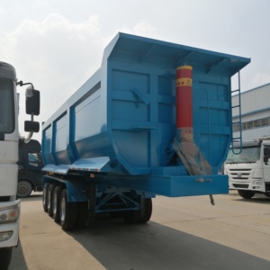 Semirremolque Volquete Lateral de 4 Ejes en Forma de U de 45 Cbm para Kenia - Product Image 3