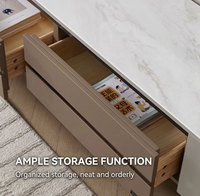 Meuble TV mural moderne de luxe en bois E0, directement de l'usine, compatible avec les téléviseurs de 60 à 64 pouces, pour salon, mobilier de maison, OEM ODM