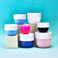 Contenants cosmétiques ronds personnalisables en couleur et en logo, pots vides avec couvercle à vis pour crème pour les yeux, corps en plastique PP