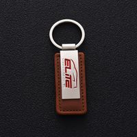 Porte-clés de voiture en cuir avec logo laser, porte-clés pour voiture avec votre propre logo, porte-clés personnalisé avec logo