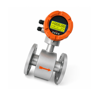RUIJI Smart Magnetic Flow Meter 3.6V Bertenaga Baterai Lithium DN300 IP68 Pengukuran Cairan untuk Pasokan Air