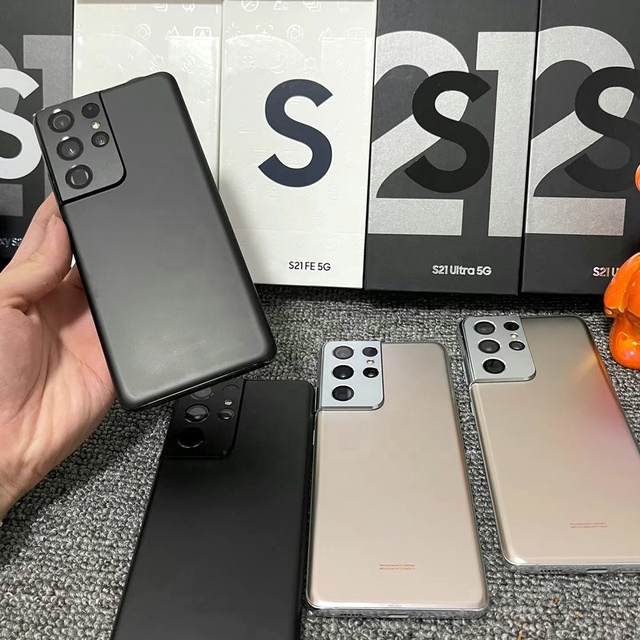 Original 98% New Second Hand Cell Phone Android for Am Sung S21 ultra S21 FE S21+ 128GB 5G Unlocked Used Mobile Phone