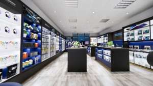 Tủ cho điện thoại di động sửa chữa thiết kế cửa hàng Điện thoại Phụ kiện Showcase điện thoại di động cửa hàng bằng gỗ truy cập - Product Image 3