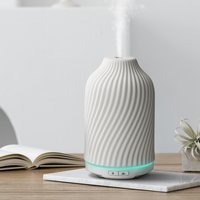 Appareils ménagers Offre Spéciale-Diffuseur d'arômes d'huiles essentielles à ultrasons Installation portable en pierre de céramique Capacité de 100ml Hôtels