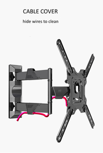 Support <span class=keywords><strong>mural</strong></span> pour téléviseur articulé NB NEW P4 32-55 pouces, bras rétractable à 3 axes, mouvement complet, 70 kg, avec adaptateur 400x400, dissimulation des câbles - Product Image 5