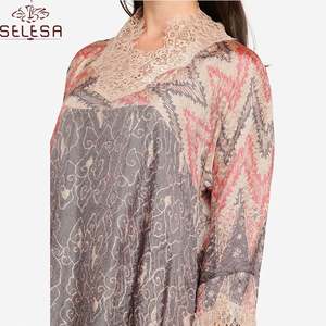 2019 Ultima Moda Hiasan Tepi Abaya Tessuto Materiale Donne Kebaya Con Baju Melayu Tidur <span class=keywords><strong>Katun</strong></span> - Product Image 3