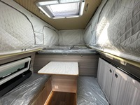 Camper en aluminium pour camion 4x4 avec échelle, léger et étanche, design moderne pour Chevrolet Silverado Ford Maverick