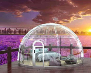 Casa a cupola casa a bolle casa da campeggio prefabbricata casa trasparente modulare per PC all'aperto - Product Image 5