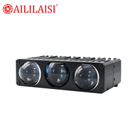 Projecteurs de calandre à trois lentilles, phares antibrouillard, feux de route et de croisement, projecteur bi-LED à 3 lentilles, lumière de conduite, faisceau Hi/Lo 60000lm