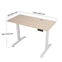 Bureau électrique moderne Cadre de bureau réglable en hauteur Mobilier de bureau Table à hauteur réglable pour le bureau
