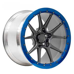 Ruedas Forjadas Drag 15x10 17x10 18x10 5x114.3 5.120.65 Rojas y Negras de Cinco Radios para Mustang Shelby Corvette - Product Image 2
