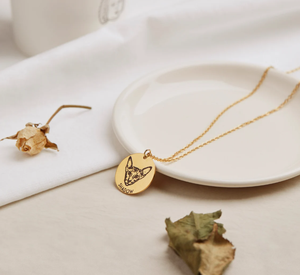 Custom Pet ritratto collana commemorativa regalo di gioielli per amante regalo personalizzato inciso gatto Pet ritratto da foto cane <span class=keywords><strong>mamma</strong></span> - Product Image 2