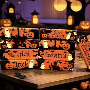 Halloween Themed Butter Stick & Cheese Cube Slow Rising Squishy Toy Soft Squeeze Fidget Stress Relief Novel Party Favor <b>Gift</b> - Product Image 4