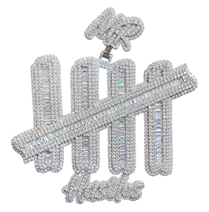 Cadena de Oro Rosa con Circonitas 5A, Joyería Hip Hop, Cadena de Cuerda, Colgante de Boda, Nuevo Diseño Mr XXL Hustles - Product Image 4